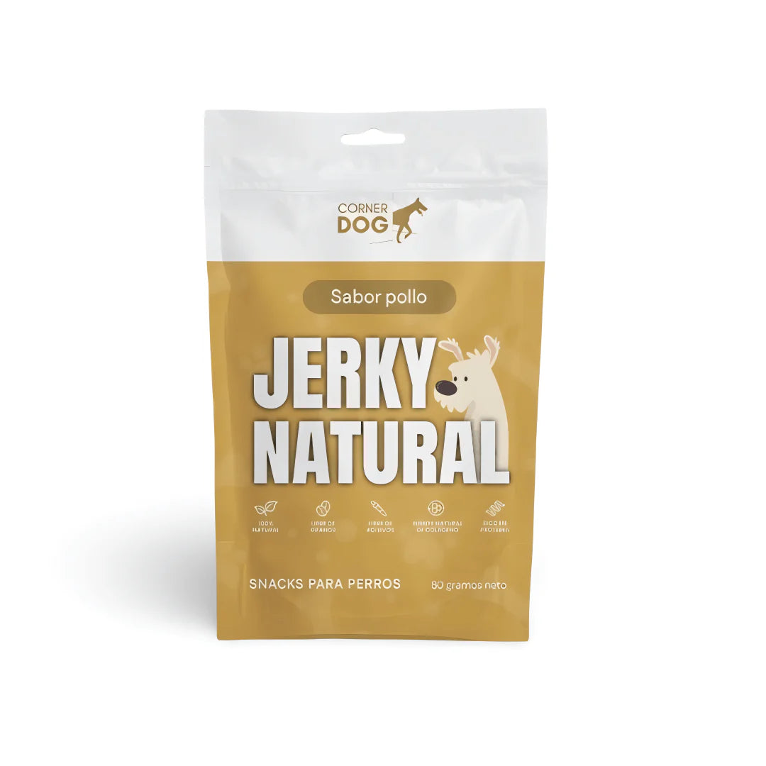 Caja 12 unidades · Jerky Natural Pollo · 80 gr