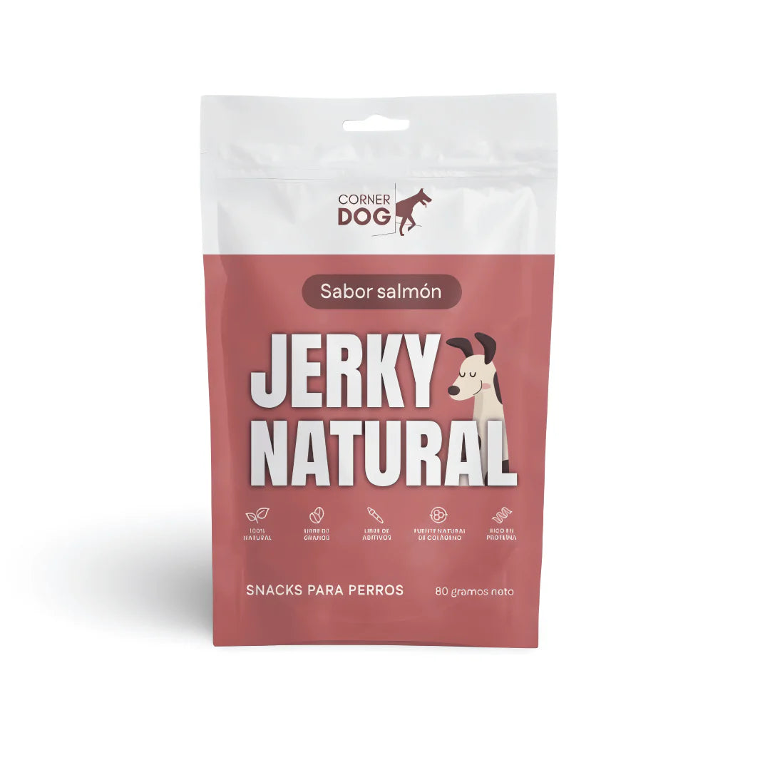 Caja 12 unidades · Jerky Natural Salmón · 80 gr