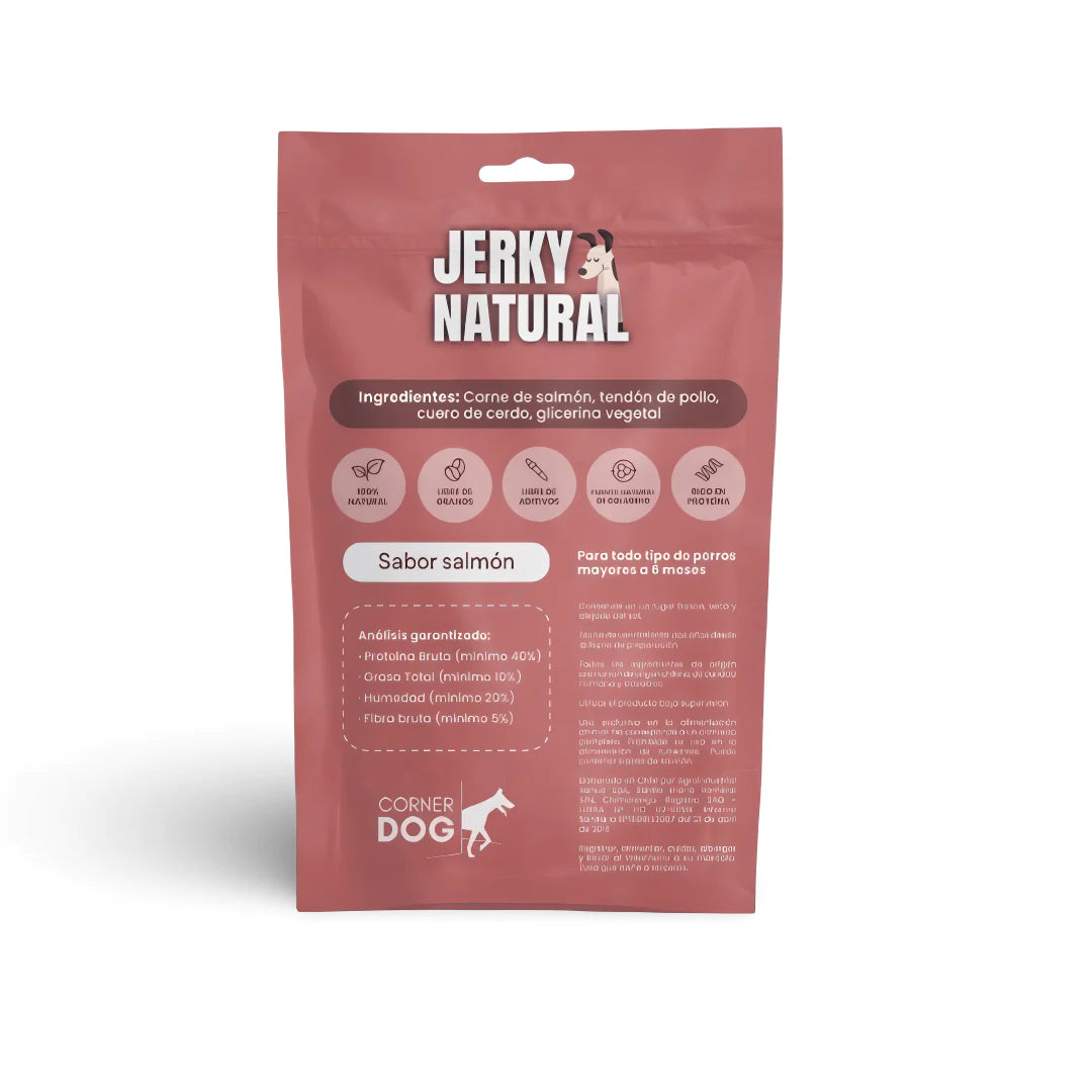 Caja 12 unidades · Jerky Natural Salmón · 80 gr