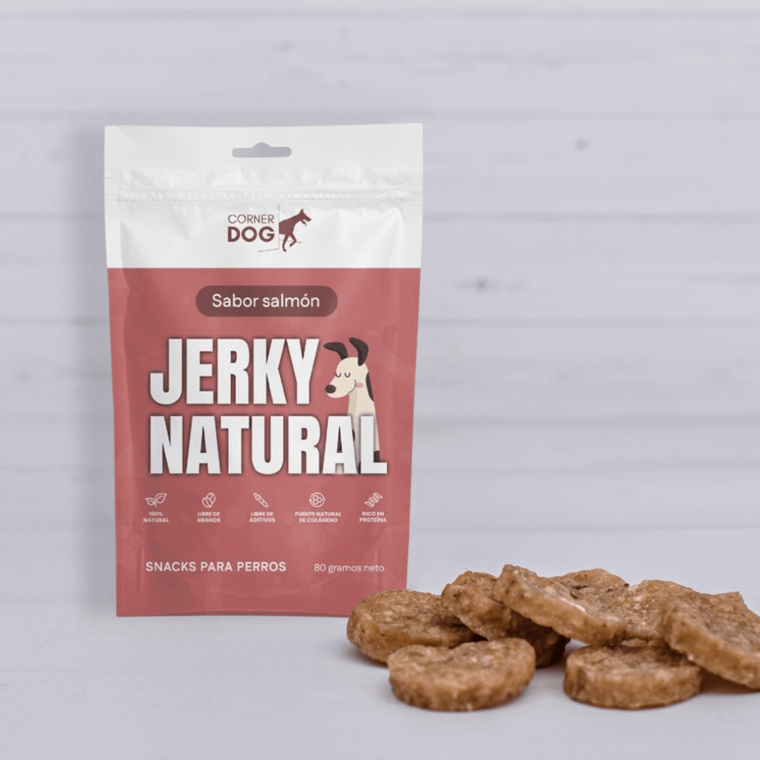 Caja 12 unidades · Jerky Natural Salmón · 80 gr