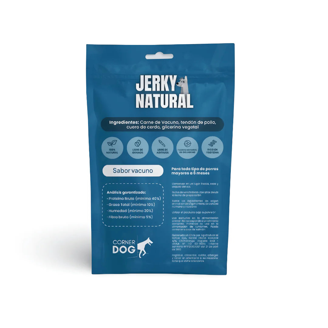 Caja 12 unidades · Jerky Natural Vacuno Angus · 80 gr